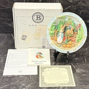 THE BRADFORD EXCHANGE “A Pocket Full of Onions” Plate #A8376